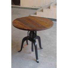 HEIGHT ADJUSTABLE ROUND TABLE