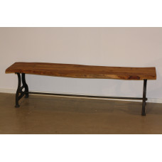 BENCH WOOD / IRON LIVE EDGE HEAVY