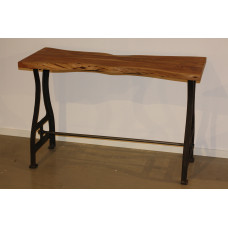 SIDETABLE WOOD / IRON LIVE EDGE HEAVY