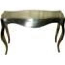 WOODEN CONSOLE TABLE W METAL FITTING