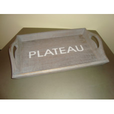 WOODEN TRAY PLATEAU