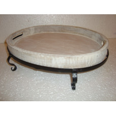 OVAL TRAY 4 LEGS BIG