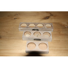 WOODEN 3GLASS HOLDER MED