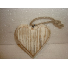 WOODEN HEART SMALL 10 CM