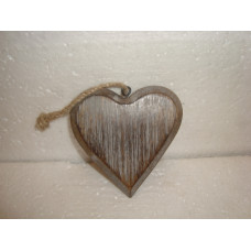 WOODEN HEART SMALL 10CM