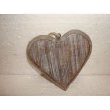 WOODEN HEART BIG 16CM