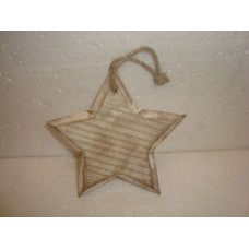 WOODEN STAR MED 15 CM