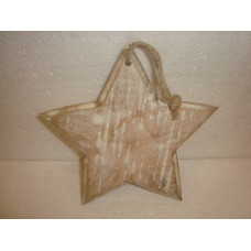 WOODEN STAR BIG 20CM