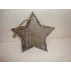 WOODEN STAR MED 15 CM