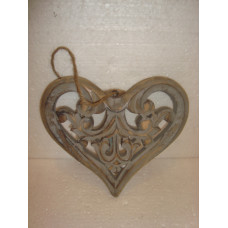 WOODEN HEART CARVING