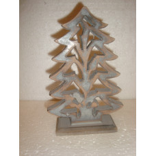 WOODEN X-MAS TREE SMALL WITH BASE