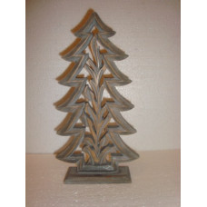 WOODEN X-MAS TREE BIG WITH BASE