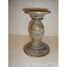 WOODEN CANDLE STAND SMALL