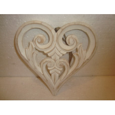 WOODEN HEART CARVING