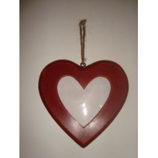 1 HEART HANGING PHOTO FRAME MED