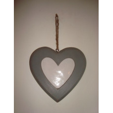 1 HEART HANGING PHOTO FRAME MED