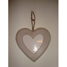 1 HEART HANGING PHOTO FRAME MED