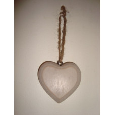 HANGING HEART PLAIN MINI 7 CM