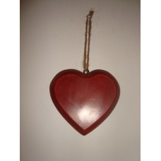 HANGING HEART PLAIN SMALL 9 CM