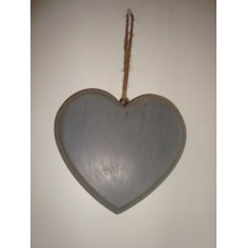 HANGING HEART PLAIN MED 13.5CM