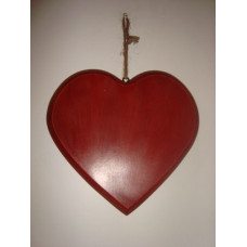 HANGING HEART PLAIN BIG 17.5CM