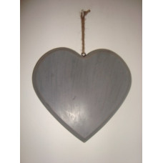 HANGING HEART PLAIN BIG 17.5CM