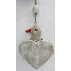 HANGING HEART BIRD BIG