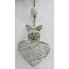 HANGING HEART BUNNY SMALL