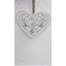 FLOWER PRINT HEART SMALL