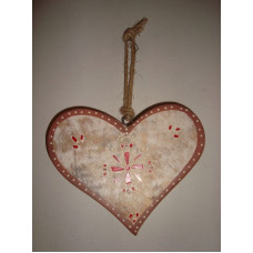 HANGING PRINTED HEART SMALL