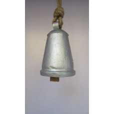 Iron bell taper small old silver