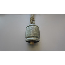 Iron bell high small old silver