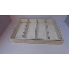 RECT. TRAY W 4 - PARTITION