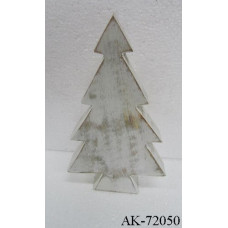 WOODEN STANDING X-MAS TREE MED