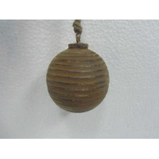 3 WOODEN STRIPES BALL HANGING"