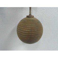 4 WOODEN STRIPES BALL HANGING"