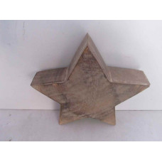 WOODEN STAR SMALL DECOR