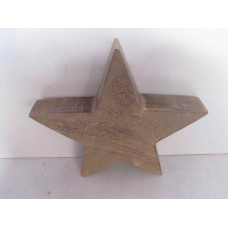 WOODEN STAR BIG DECOR