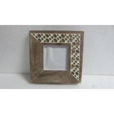 BEADED PHOTO FRAME SQUARE PIERCE