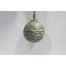 3 Inch CENTRE BLOCKS CUT BALL SILVER