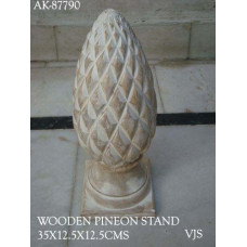 WOODEN PINE ON STAND