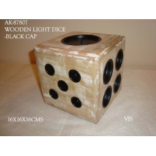 WOODEN T LIGHT DICE