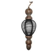 WOOD IRON WIRES ROUND ROYAL HANGING MED