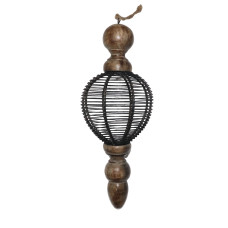 WOOD IRON WIRES ROUND ROYAL HANGING BIG