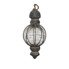 WOOD IRON WIRES ROUND TOP HANGING BIG