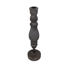 FULL RIBBED CANDLE STAND ON BASE