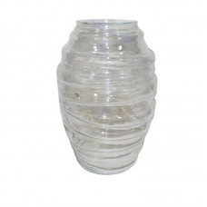 SPIRAL OVAL VASE LUSTRE