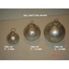 BALL MATT FOIL SILVER 2 5 CMS"