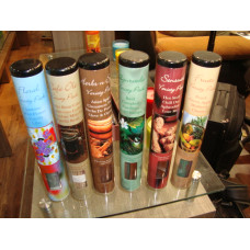 10"incense sticks rond floral tin