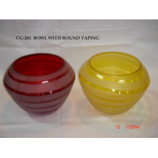 bowl gestreepd yellow